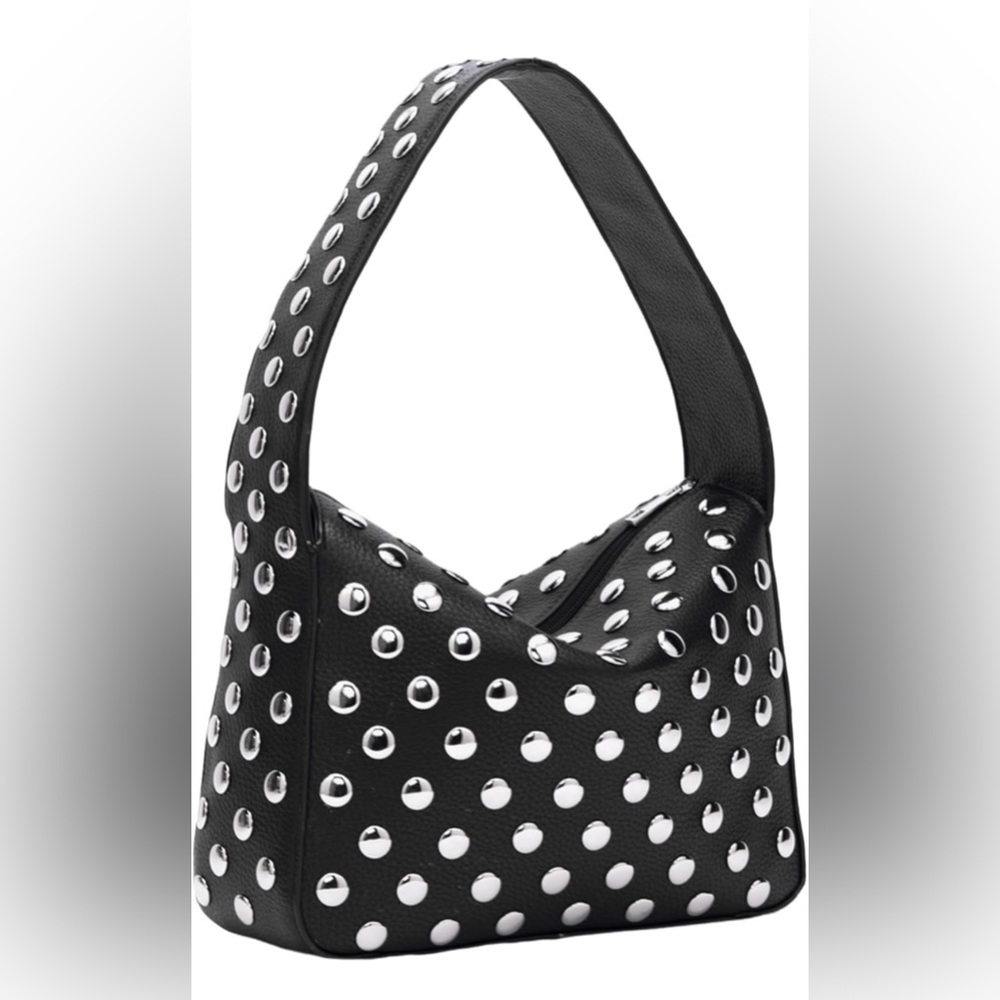 Black Studded Women's Bag
